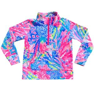 Girls Lilly Pulitzer Popover Zip Up size: S (4-5)